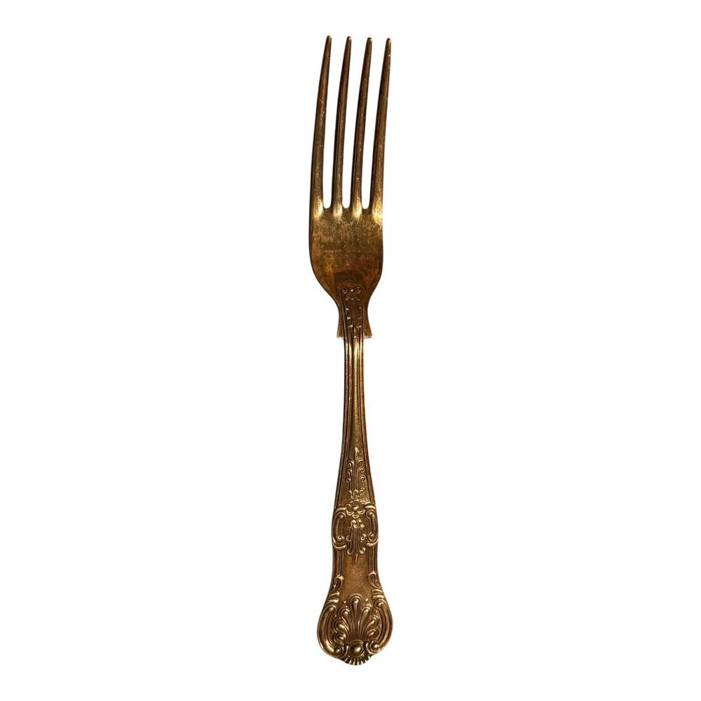 Rare Vintage EPNS A1 Carrs Of Sheffield England 35 Silver Plated Serving Fork